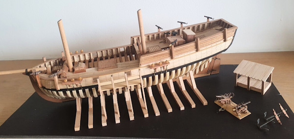 Image of Colonial Schooner Hannah in 1/48