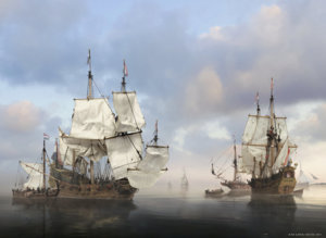 17. Ships in a calm kopie.jpg