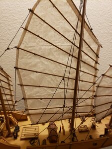 Red Dragon Chinese Junk Wood Model Boat Kit by Artesania Latina