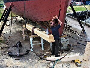 Gjoa, Northwest passage sloop under restoration in 2012 | Ships of Scale