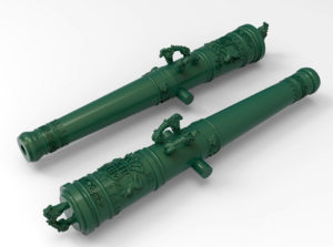 Vasa - barrel - design 3D for resin casting.png
