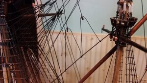 971 Begin Rigging Crow's Feet to Mizzen Stay.jpg