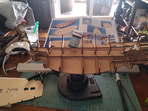 Preparation for painting lower deck .jpg