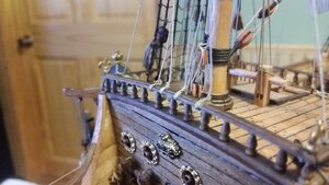 1186 Topsail Clew Lines and Sheets Belayed to Center of Forecastle Rail.jpg