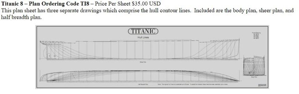 Titanic Hull Profiles(bulkheads) | Ships of Scale