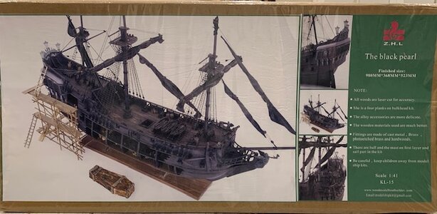 black pearl ship model plans