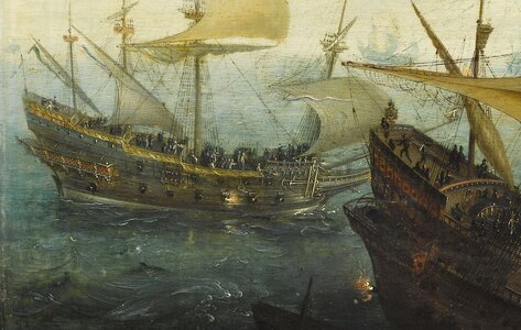 01 gallery archs _fragment of The Battle of Cadiz Dutch and English Ships Attack the Spanish A...jpg