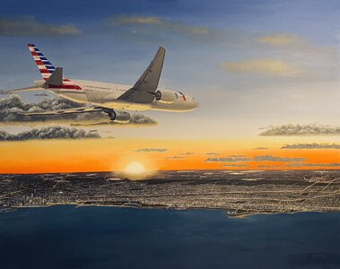 American 777 on approach to RWY 28C O'Hare.jpg