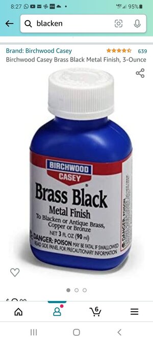 Birchwood Casey Brass Black Metal Finish, 3-Ounce 
