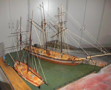 Both vessels in harbour.JPG