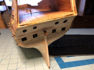 1102 Glued Edge of Deck to Top Edge of Counter.JPG