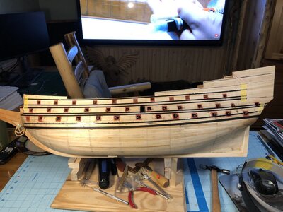 1124 Port SIde Bottom Wale Complete.JPG