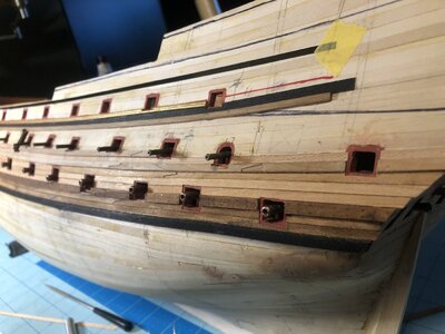 1170 Lower Gun Deck Planking Port Side Complete.JPG