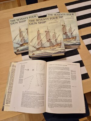 THE 74-GUN SHIP - Set of 4 Volumes - by Jean Boudriot | Ships of Scale