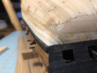 1222 Stern End of Planks are Each Tapered to Line .JPG