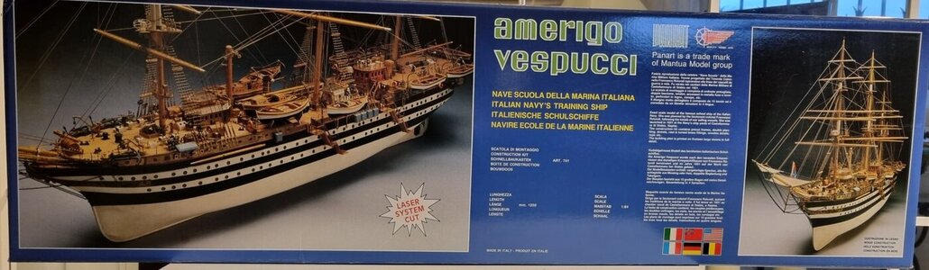 Amerigo Vespucci Boat Model Building Kit