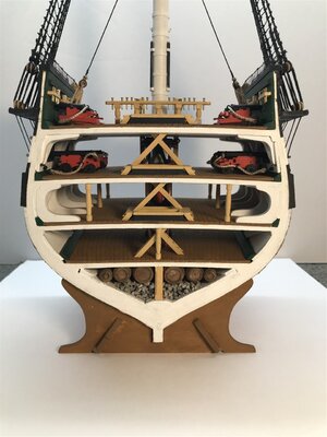 USS Constitution Cross-Section 1797 - 1:76 - Model Shipways by