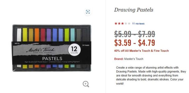 Master's Touch Drawing Pastels