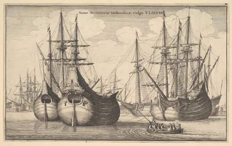 Wenceslaus Hollar - Naves Mercatoriæ Hollandicæ, vulgo VLIETEN - 1647.jpg