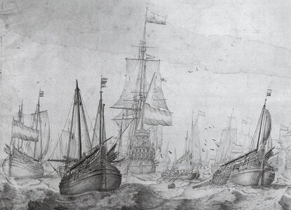 van de Velde the Elder - Dutch herring fleet - Copy.jpg