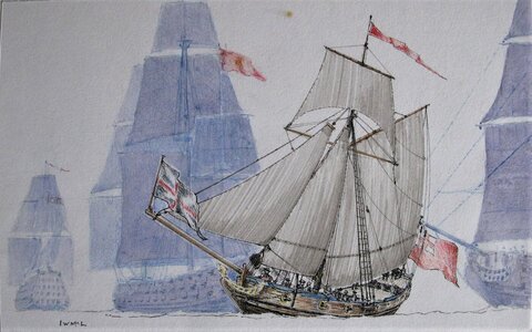 Stuart Royal yacht on Fleet duty. 1673.JPG