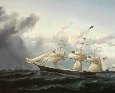 James E Buttersworth 'Staghound Shortening Sail Before a Gale'.jpg