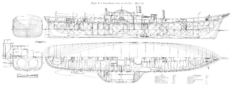 Harriet Lane - body plan, cross-sections, centerline section, half-breadth plan & gun deck plan.jpeg