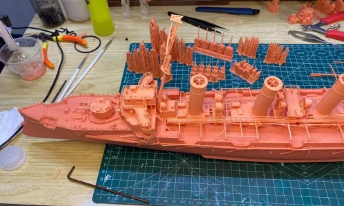 1:200 scale Russian 2024 ship model