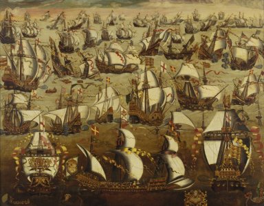 English_Ships_and_the_Spanish_Armada,_August_1588_RMG_BHC0262 01 02.jpg