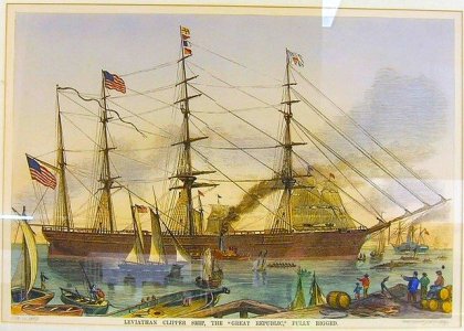 Leviathan clipper Great Republic fully rigged hand-colored litho by John Dodge-e.jpeg