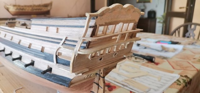 French war-ship Fleuron 1729 - scale 1/72 - from Delacroix