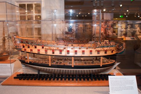 2009-10-03 - USNA Museum - 014 - British 3rd Rate 70-Gun Ship of 1715 (starboard) - _DSC7391-XL.jpg