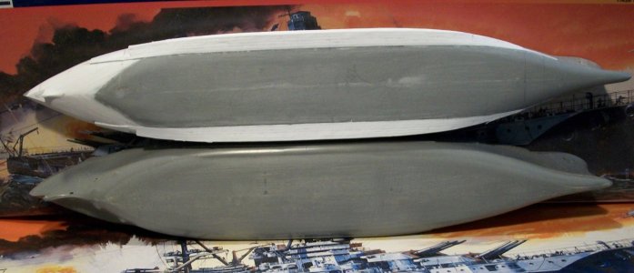 bottom view, unmodified hull bottom, being modified top.JPG bottom view, unmodified hull bottom, being modified top.JPG