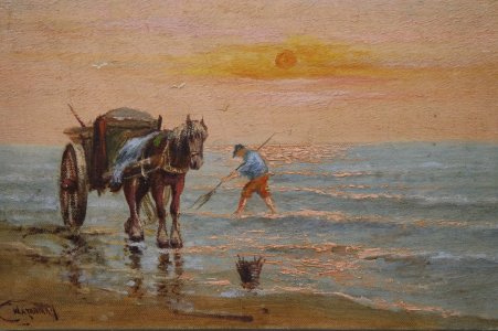 17de eeuws kustpaard met kar.jpeg