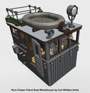 Rum Chaser Patrol Boat wheelhouse 3 by Carl Whitten Artist .png
