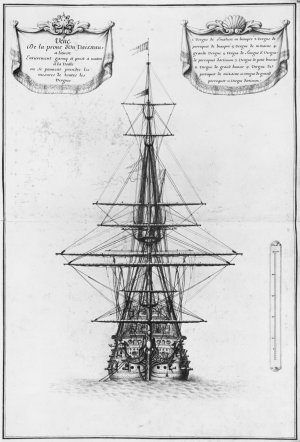 plate 49 - Prow of a vessel at anchor illustration from the Atlas de Colbert - .jpg