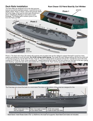 Deck Rails Installation Rum Chaser CG Patrol Boat By Carl Whitten.jpg