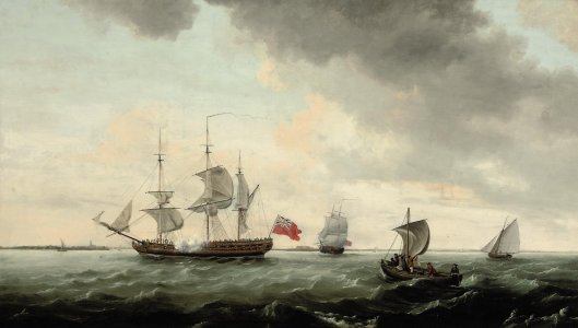 Thomas_Luny_-_A_Royal_Navy_frigate_signalling_her_arrival_off_Harwich_(1777) (1).jpg