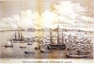 ColombusAndVincennesInJapan1848JohnEastley.jpg