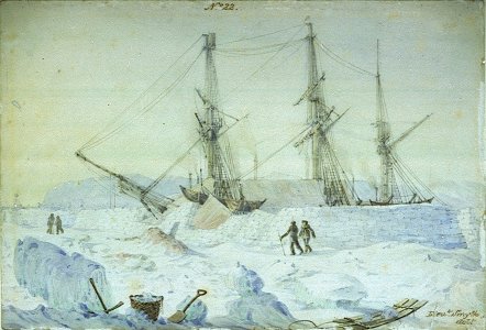 No.22 is a view of the Port side of the ship with an effect of sunrise in February 1837 and sh...jpg