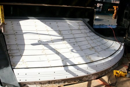 The starboard quarter gallery roof sheathing.jpg