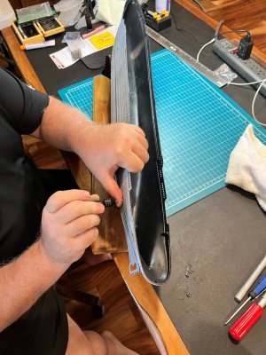 Working on the hull Drilling.jpg