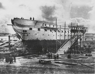 1858 USS_Constitution_ready_for_launch 02.jpg
