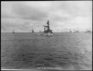 lossy-page1-1280px-Virginia_(BB13)._Fleet_in_San_Francisco_Harbor,_Virginia_bow_on,_1908_-_NAR...jpg