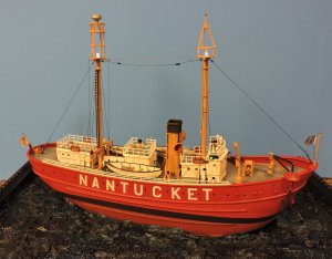 LINDBERG 1:95 SCALE  NANTUCKET LIGHT SHIP  # 70860 PLASTIC MODEL KIT  Level 2 