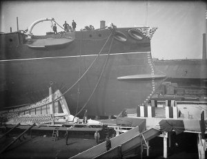 HMS_'Sans_Pareil'_on_the_stocks_at_Thames_Ironworks.jpg