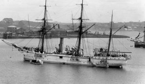 Naval_vessel_flying_a_German_Imperial_flag_in_Sydney_Harbour_(8260621678).jpg