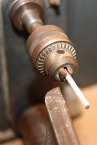 Collet & Dowel in Chuck.JPG