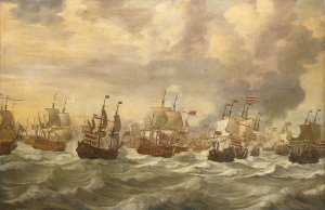 1280px-Four_Day_Battle_-_Episode_uit_de_vierdaagse_zeeslag_(Willem_van_de_Velde_I,_1693).jpg