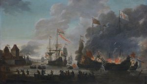 The_Dutch_burn_English_ships_during_the_expedition_to_Chatham_(Raid_on_Medway,_1667)(Jan_van_L...jpg